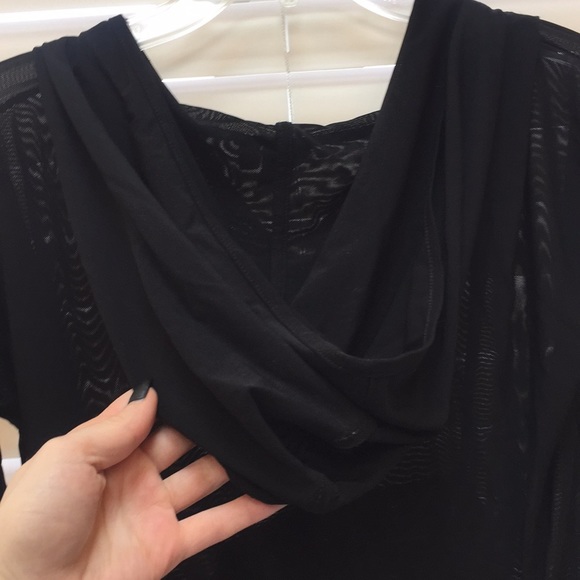 *CLEARANCE* Material Girl Mesh See-Through Hoodie - Picture 4 of 6